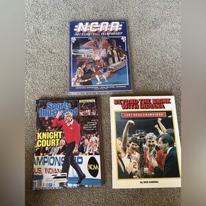 Indiana 1987 NCAA Champions Magazines - Autographed by Coach Bobby Knight